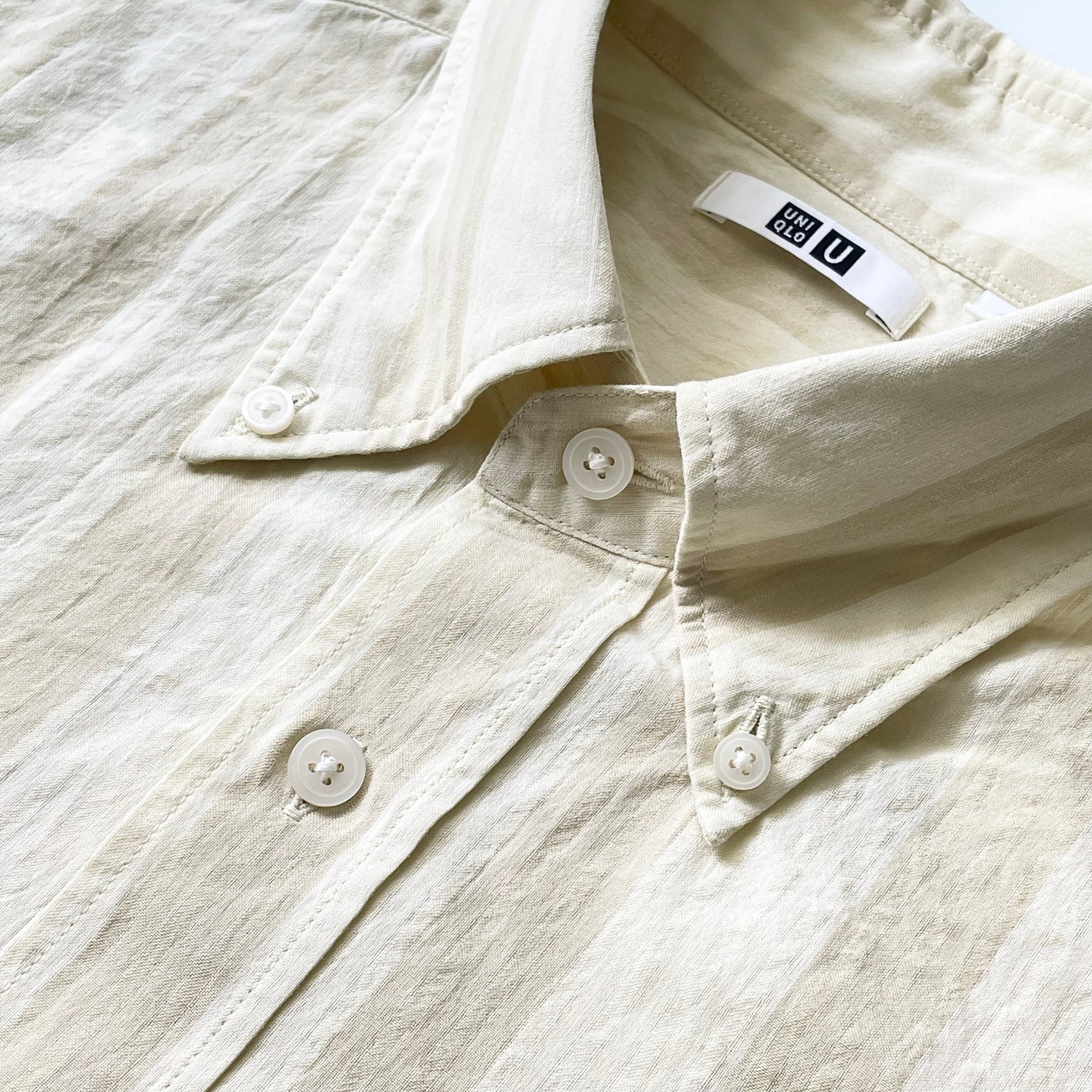 UNIQLO（ユニクロ）のおすすめのメンズアイテム「シアサッカーオーバーサイズシャツ（半袖）」