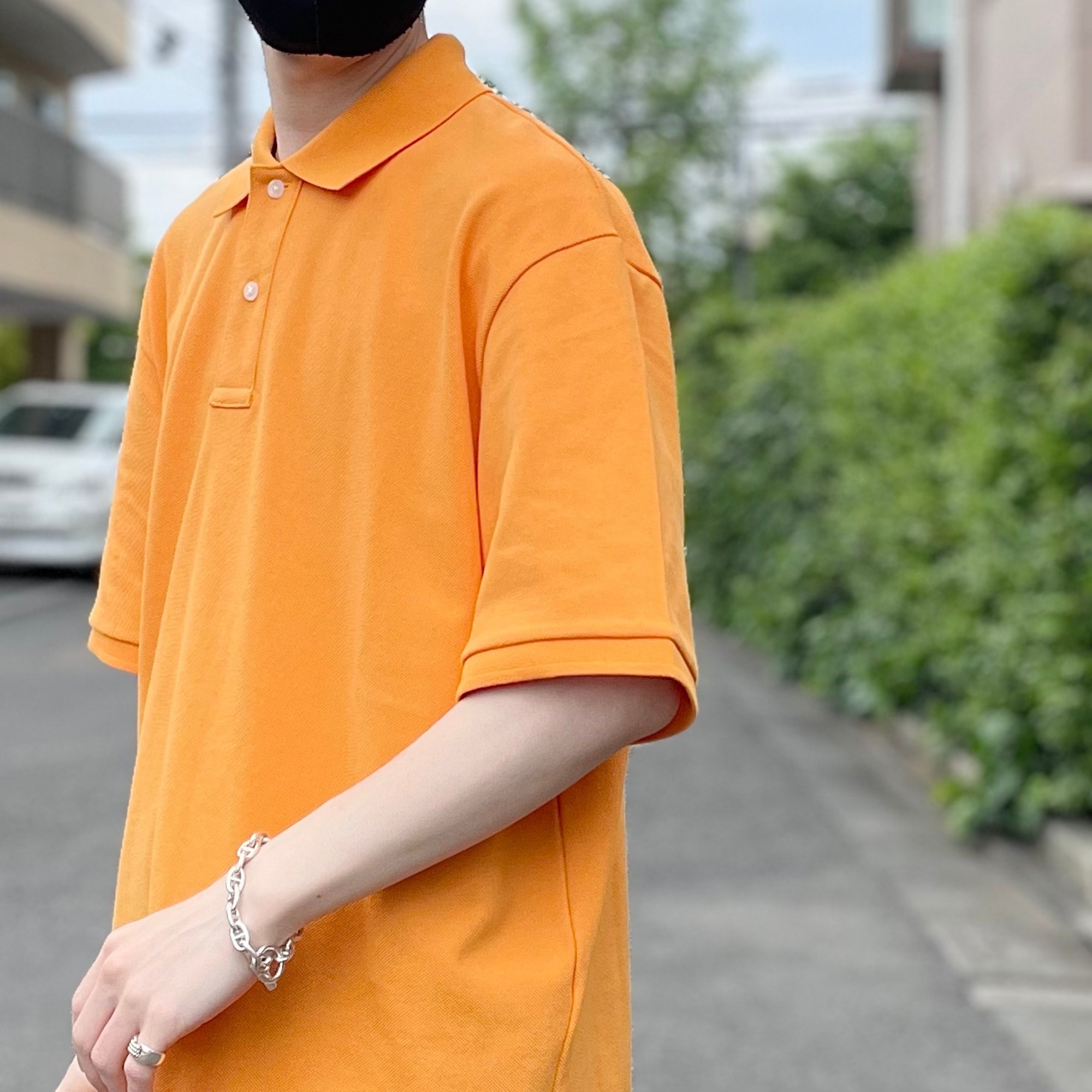 GU（ジーユー）のおすすめのメンズアイテム「オーバーサイズポロシャツ（5分袖）」