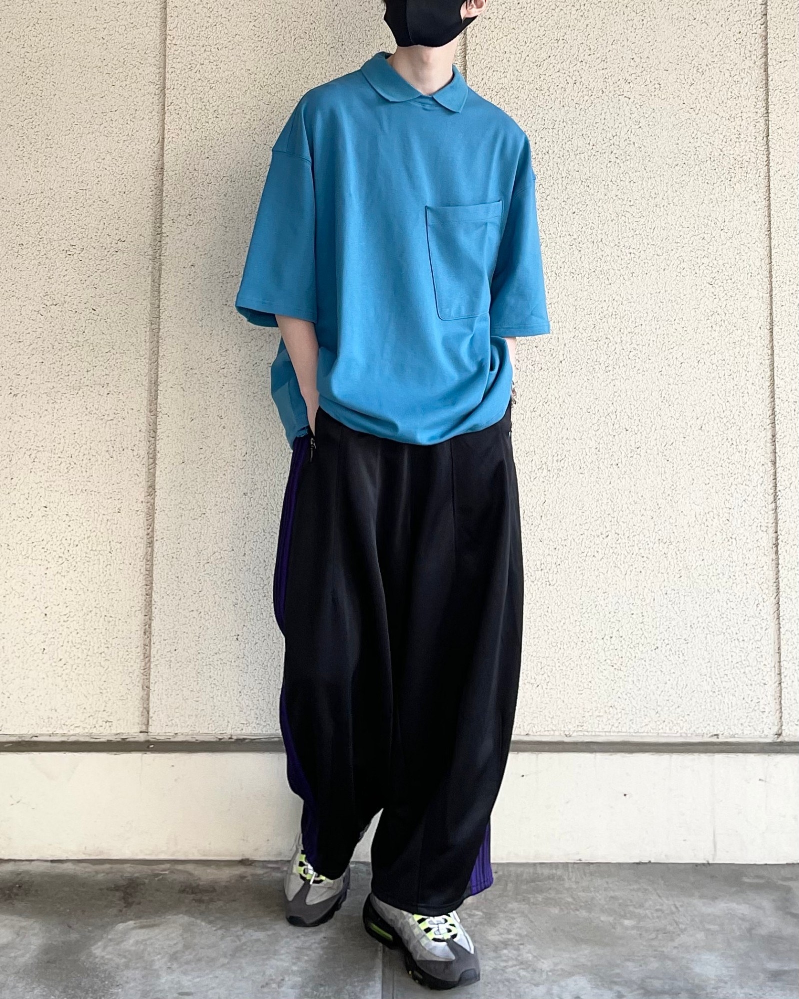 H&Mのおすすめのメンズアイテム「オーバーサイズフィット ドローストリングトップス」のコーディネート