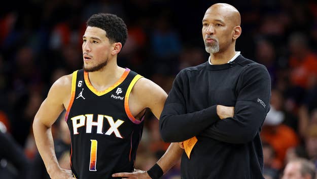 Devin Booker with Monty Williams