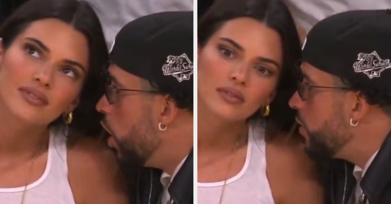 Kendall Jenner and Bad Bunny Twin During Night Out at Lakers Game