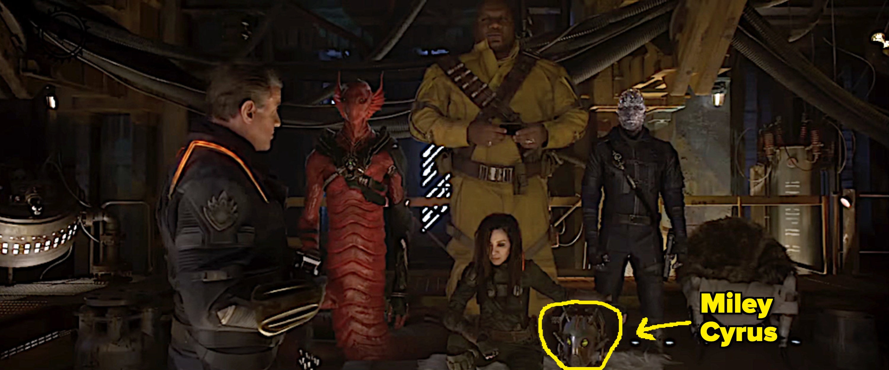 Miley Cyrus Guardians Of The Galaxy Vol 2 Cameo