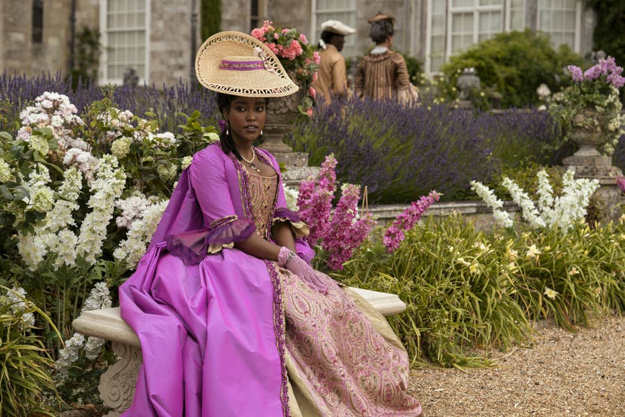 queen charlotte pink dress The Hidden Meaning Behind Queen Charlotte's Gowns In Relation To King George