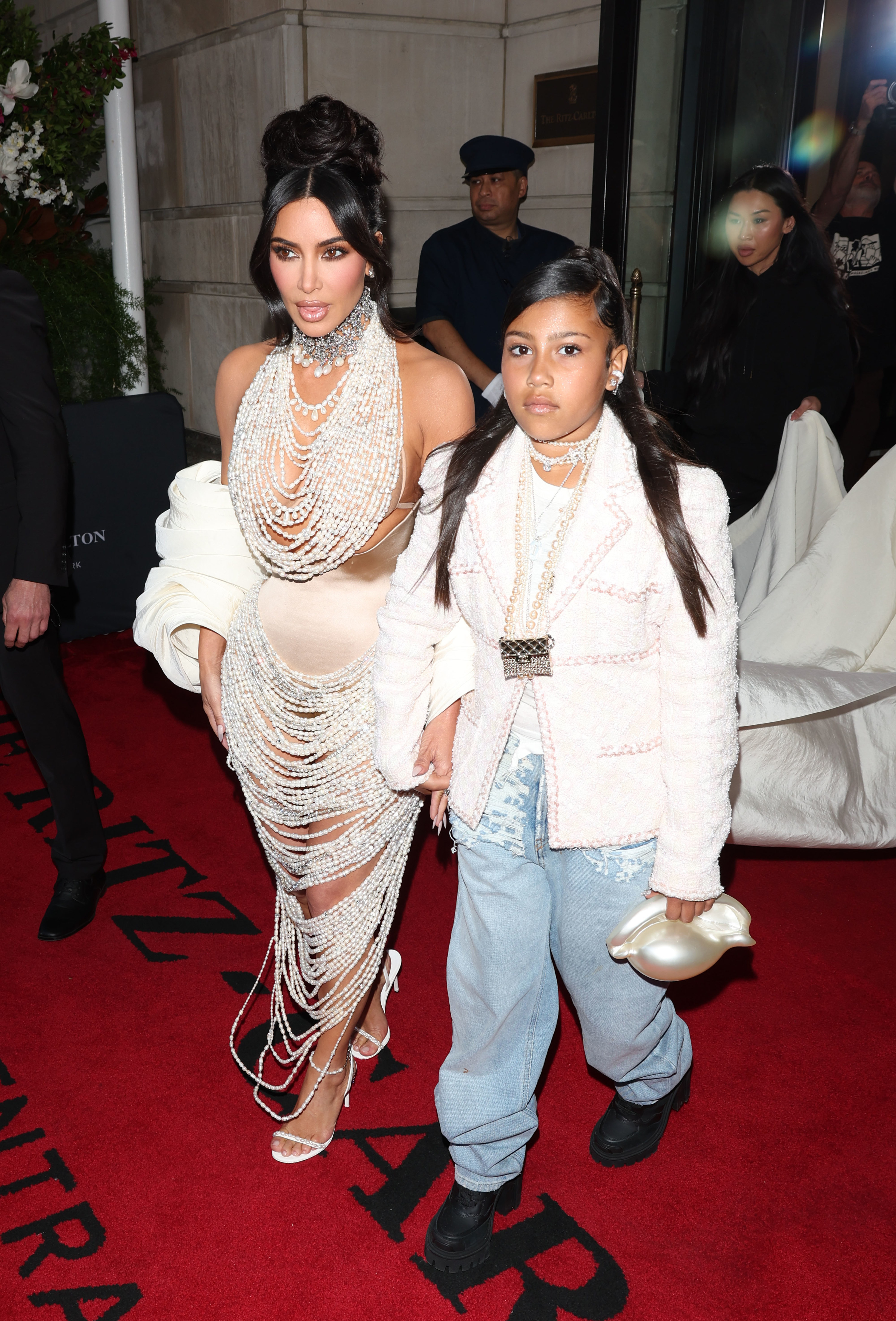 Kim and North on the red carpet