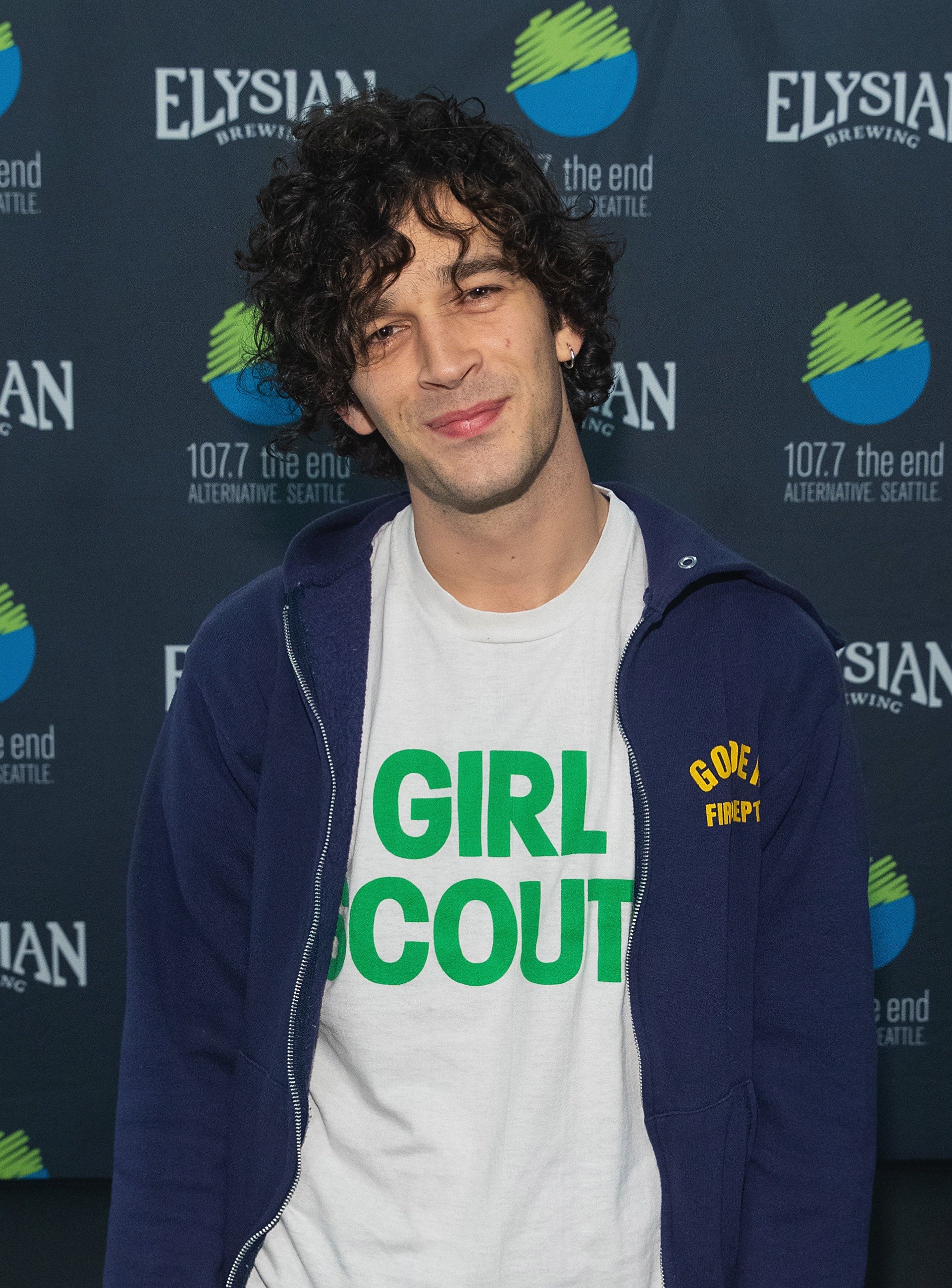 Matty in a Girl Scout T-shirt