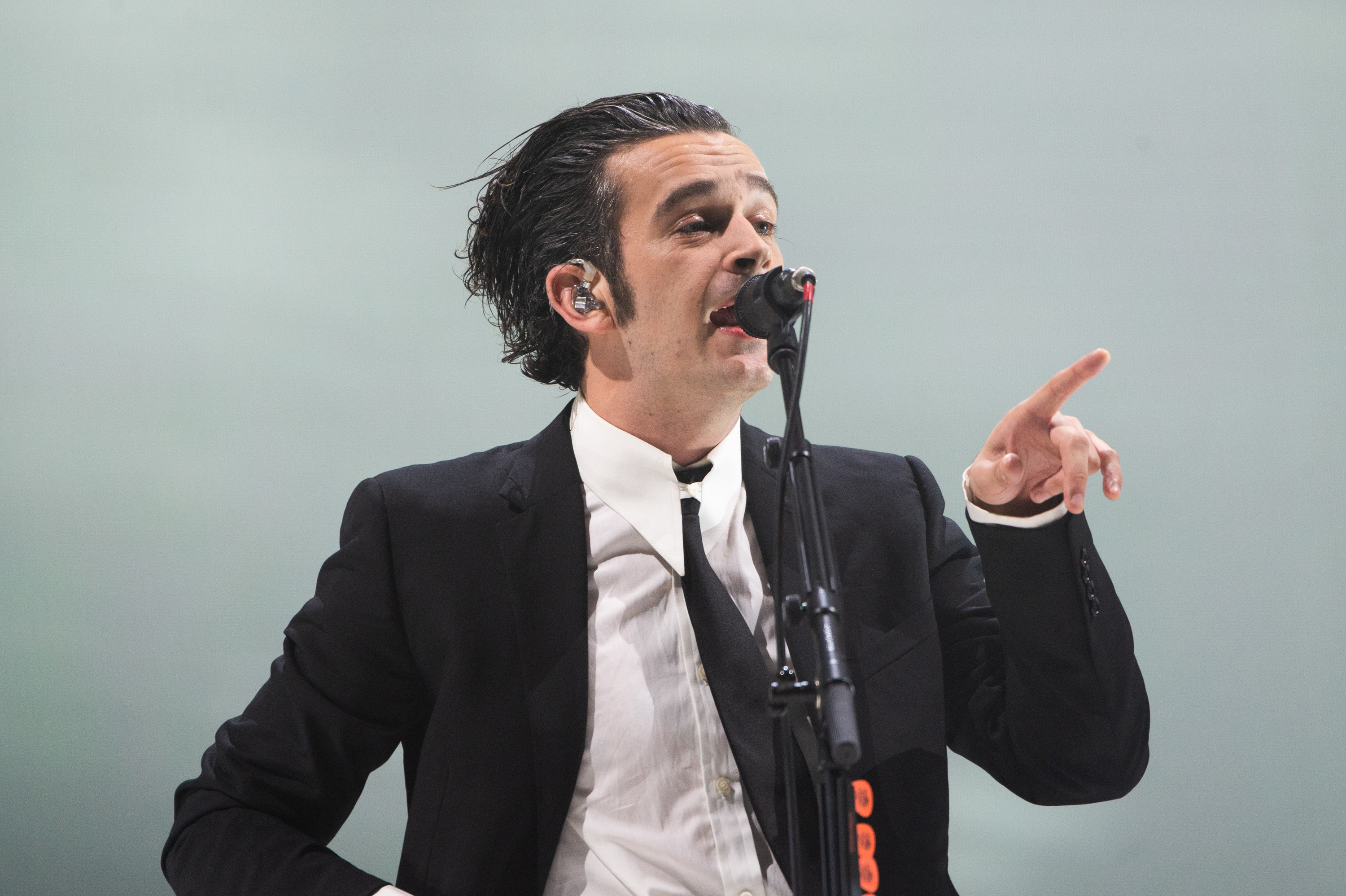 Matty performing