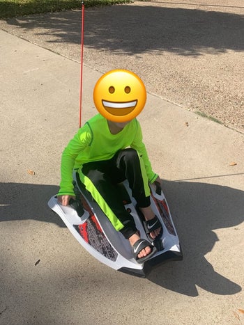 A child on the ride-along