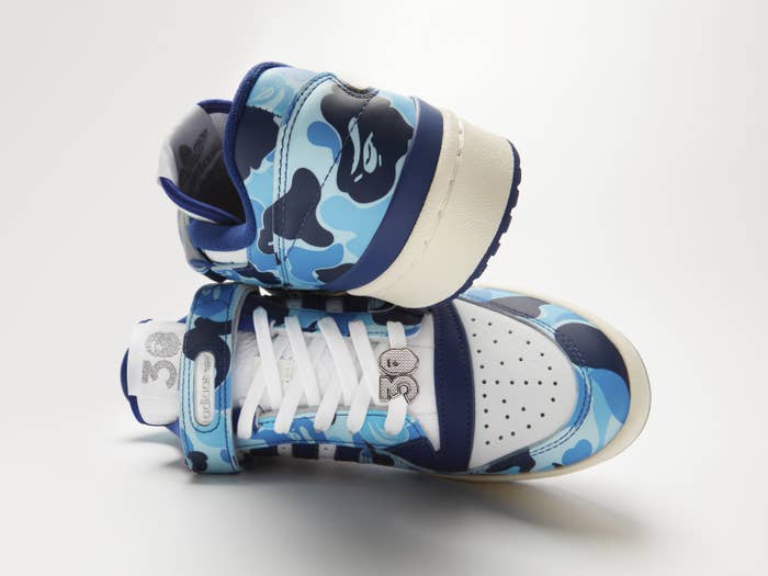 Bape x Adidas Forum Low &#x27;Blue Camo&#x27;