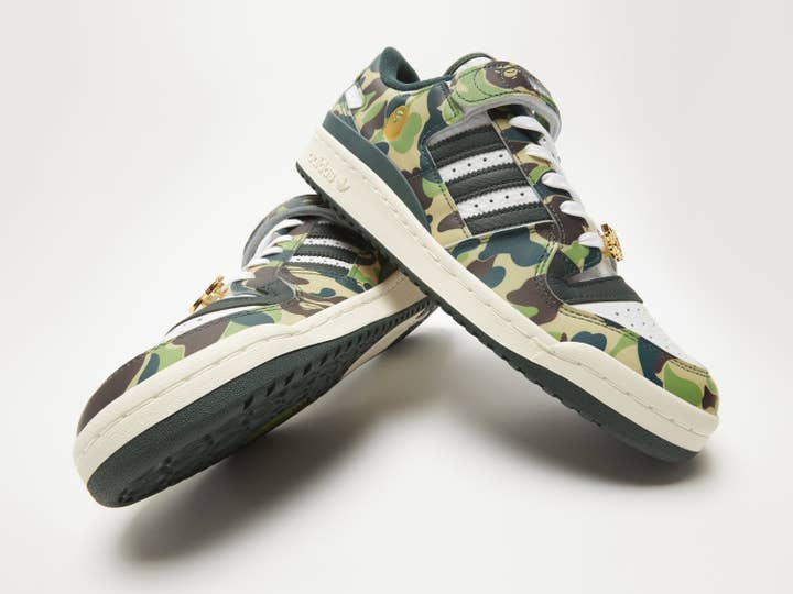 Bape x Adidas Forum Low 'Green Camo'