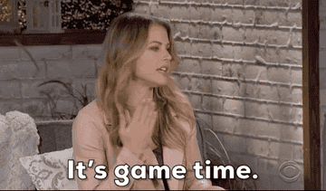 a gif of a contestant on the 2022 season of &quot;Big Brother&quot; saying &quot;It&#x27;s game time.&quot;