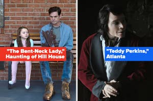 The Bent Neck Lady, The Haunting of Hill House side by side with Teddy Perkins, Atlanta