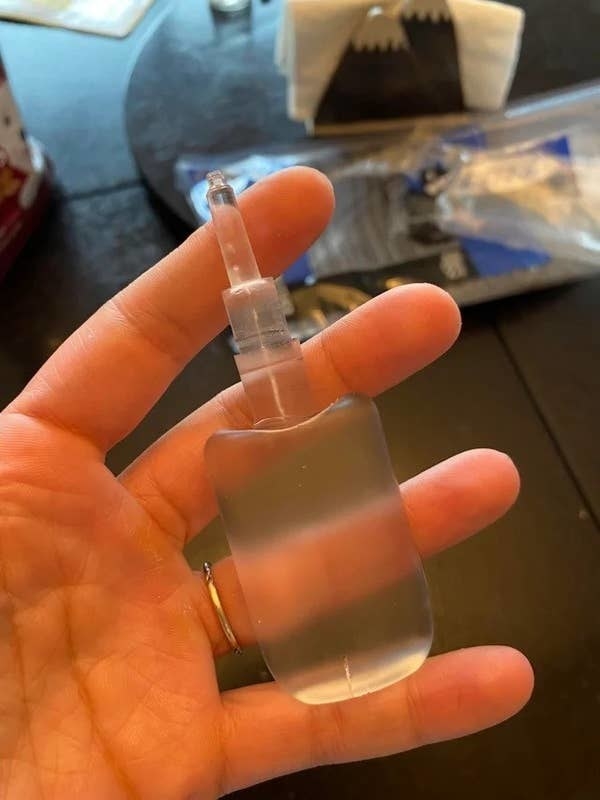 Gorilla glue in the shape of the bottle it came in