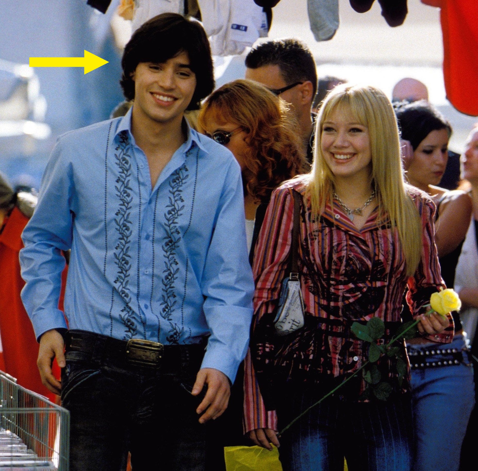 Yani Gellman and Hilary Duff in The Lizzie McGuire Movie