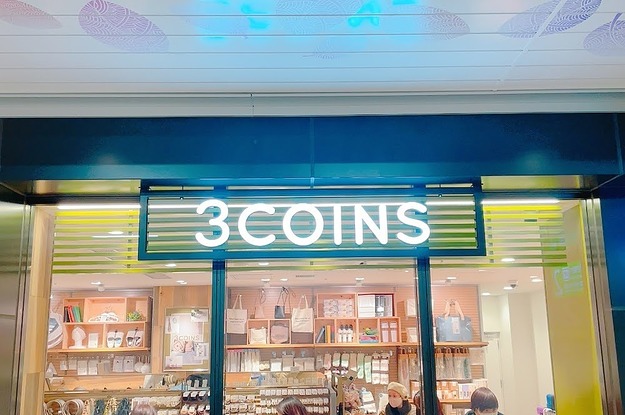 3COINS ウッドミラー - 鏡