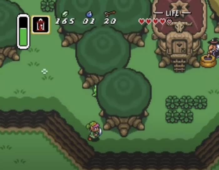 Link in legend of zelda a link to the past