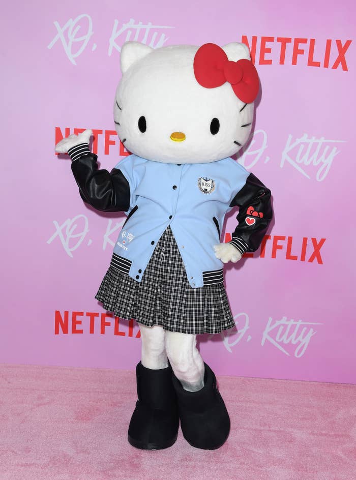 Hello Kitty arrives at the Los Angeles Special Screening Of Netflix&#x27;s &quot;XO, Kitty&quot; at TUDUM Theater on May 11, 2023 in Hollywood, California. (Photo by Steve Granitz/FilmMagic)