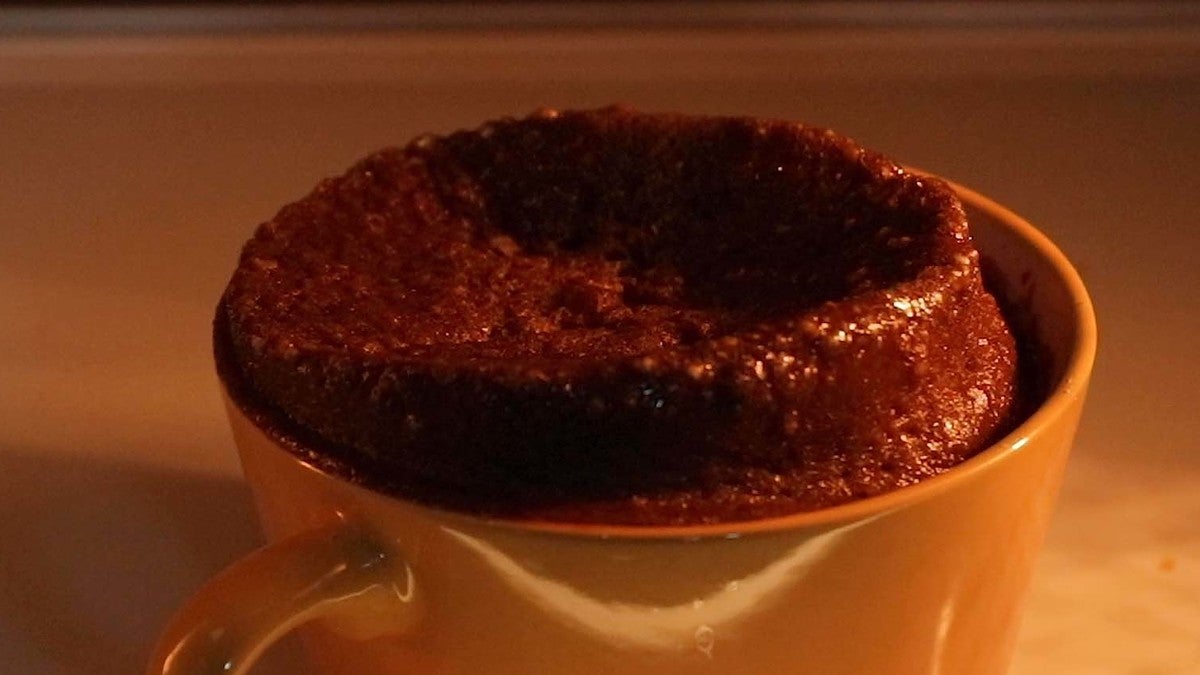 チョコ様9630 【2分で食べれる】カップチョコレートケーキ