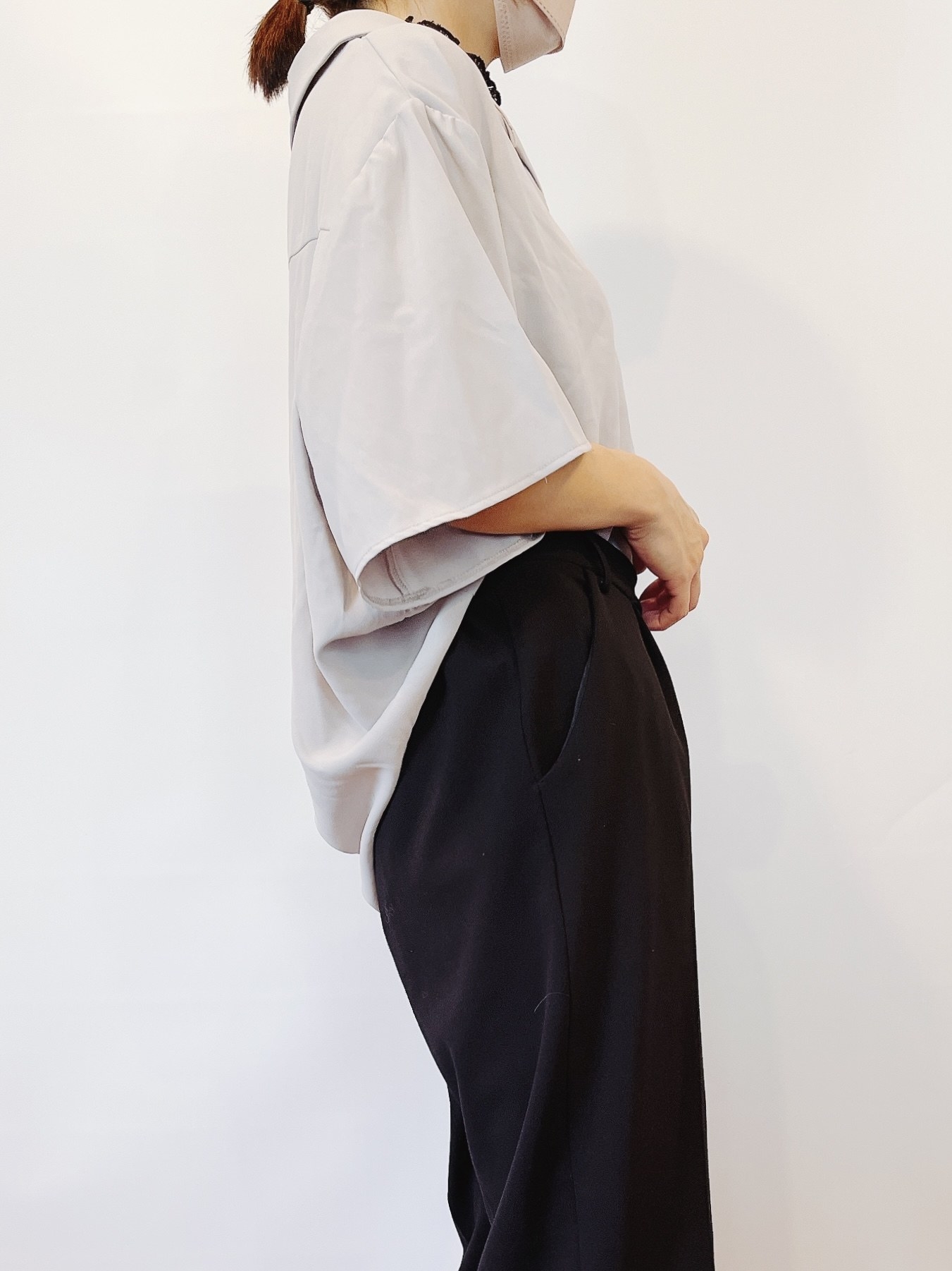 しまむらのオススメのトップス「レース切り替えレイヤードPO」のコーディネート