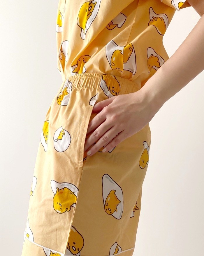 GU（ジーユー）のオススメの商品「コットンパジャマ(半袖&amp;amp;ショートパンツ) GUDETAMA +X」