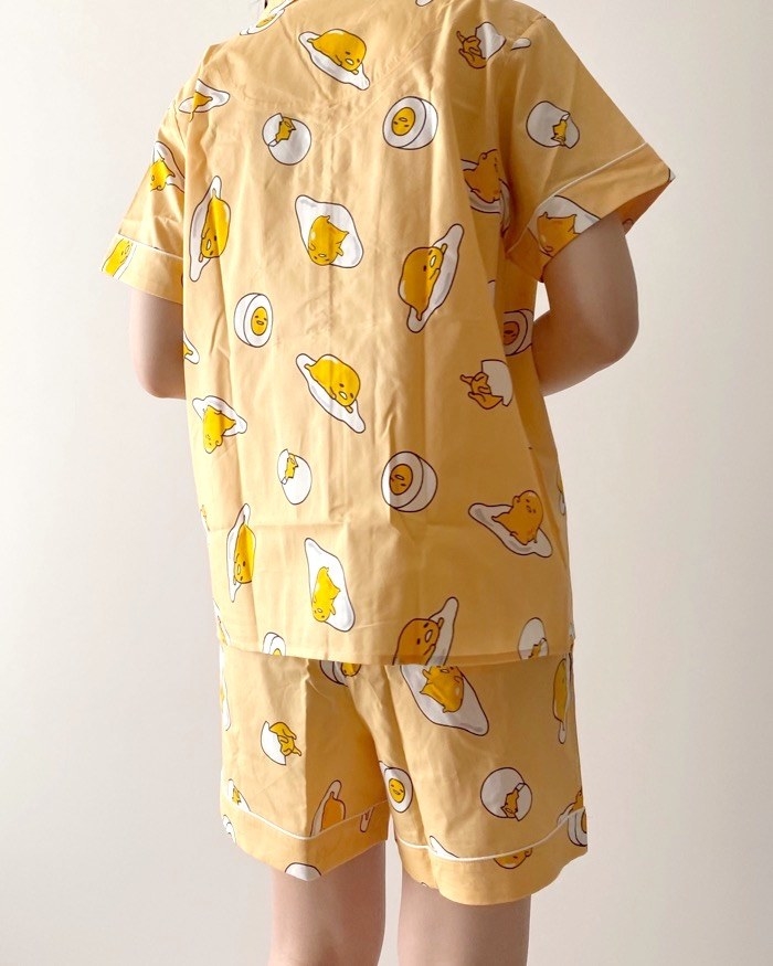 GU（ジーユー）のオススメの商品「コットンパジャマ(半袖&amp;amp;ショートパンツ) GUDETAMA +X」