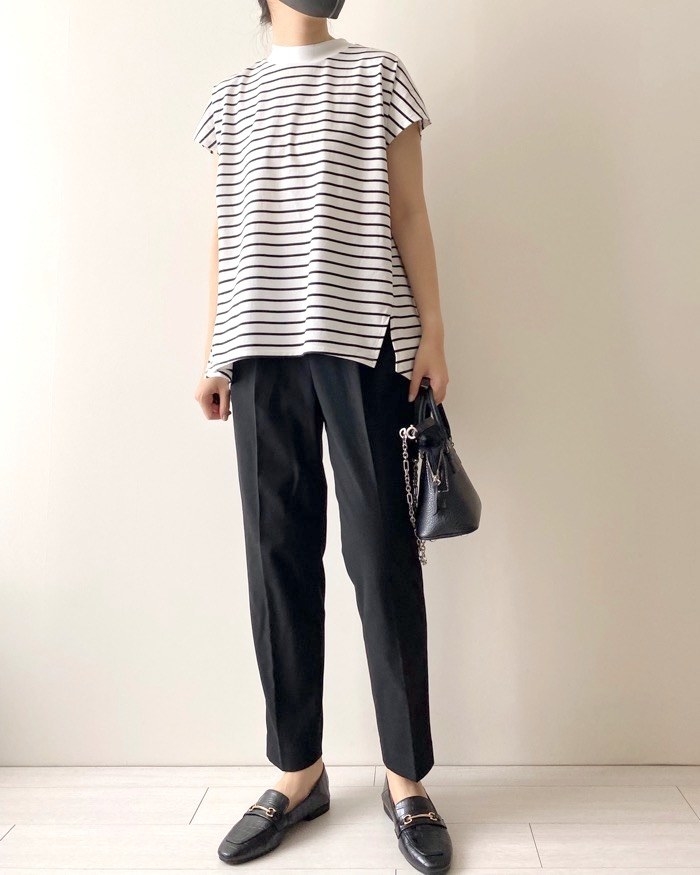 GLOBAL WORK（グローバルワーク）のオススメのファッションアイテム「快適ハイネックフレンチ」のコーディネート