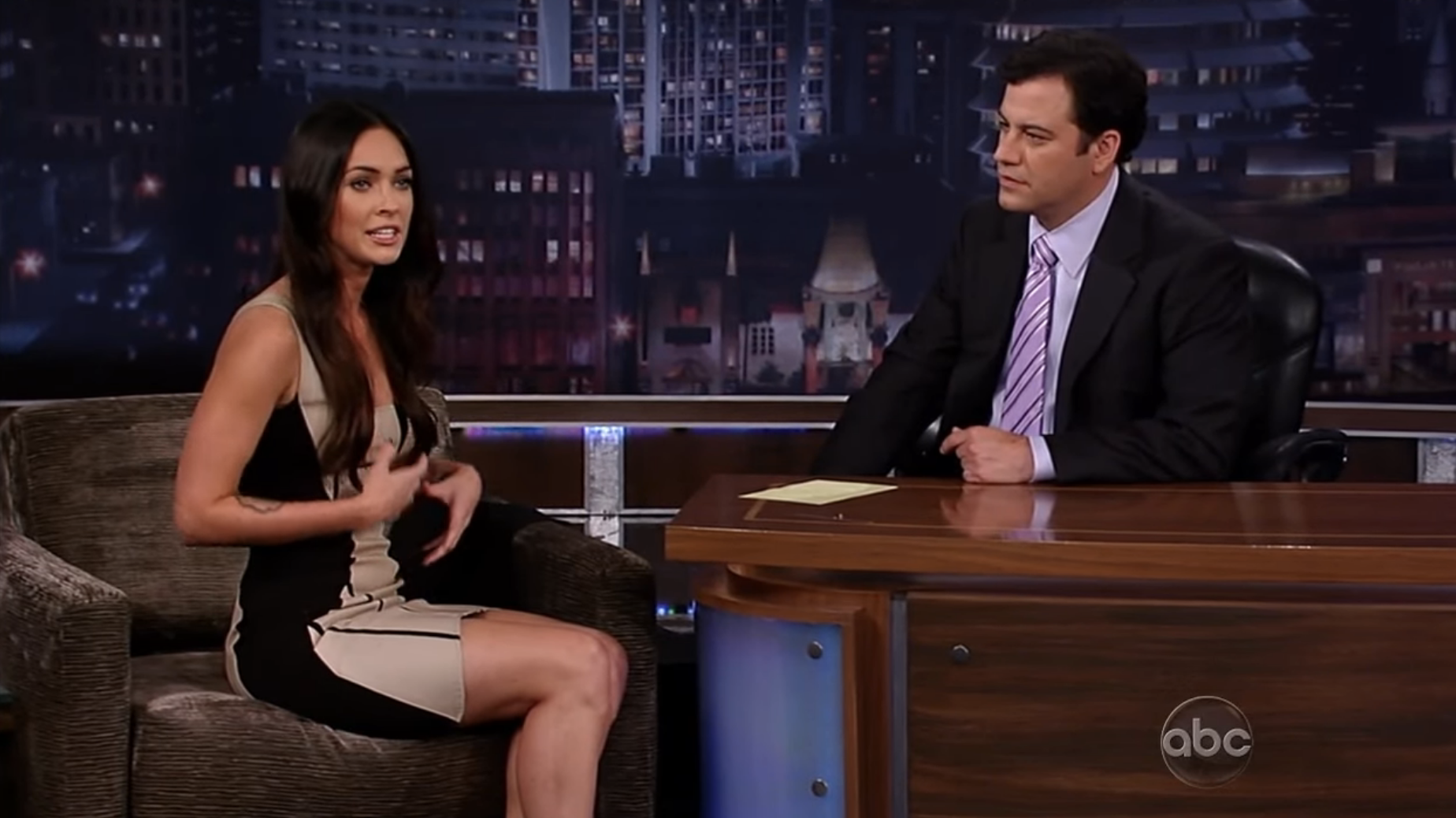 Megan Fox and Jimmy Kimmel