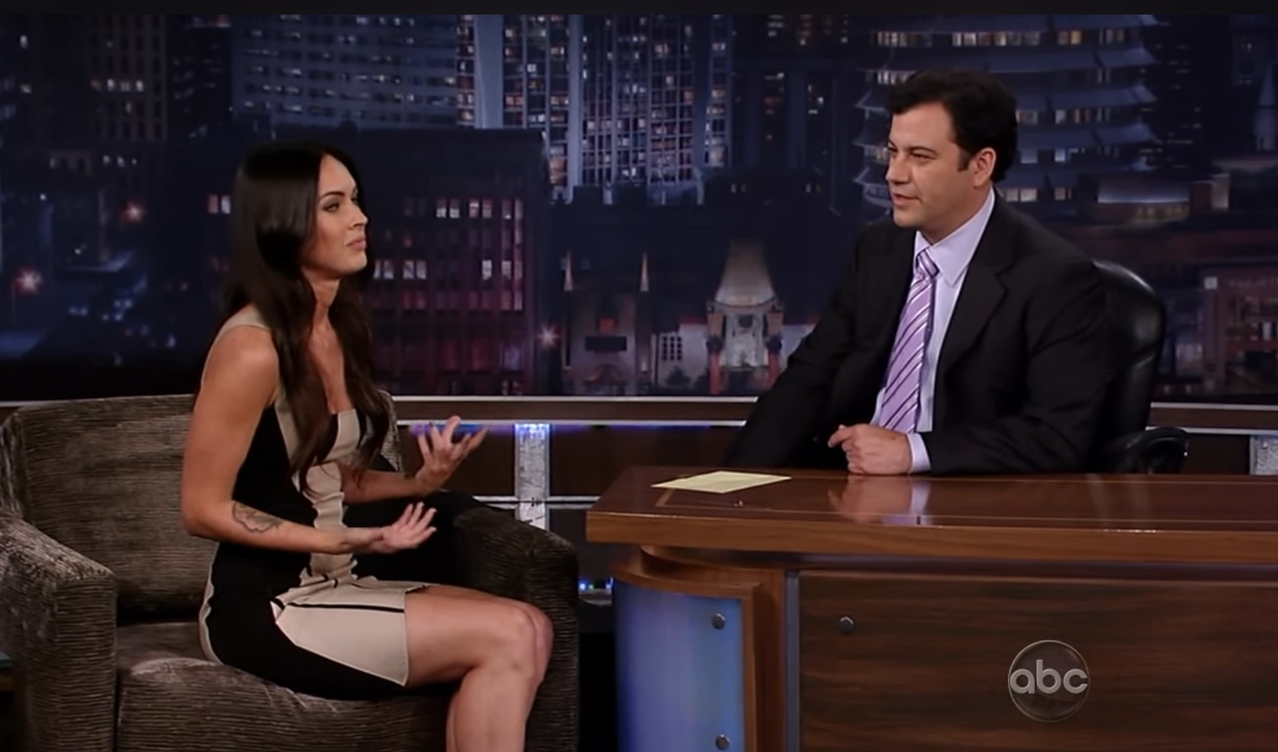 Megan Fox and Jimmy Kimmel