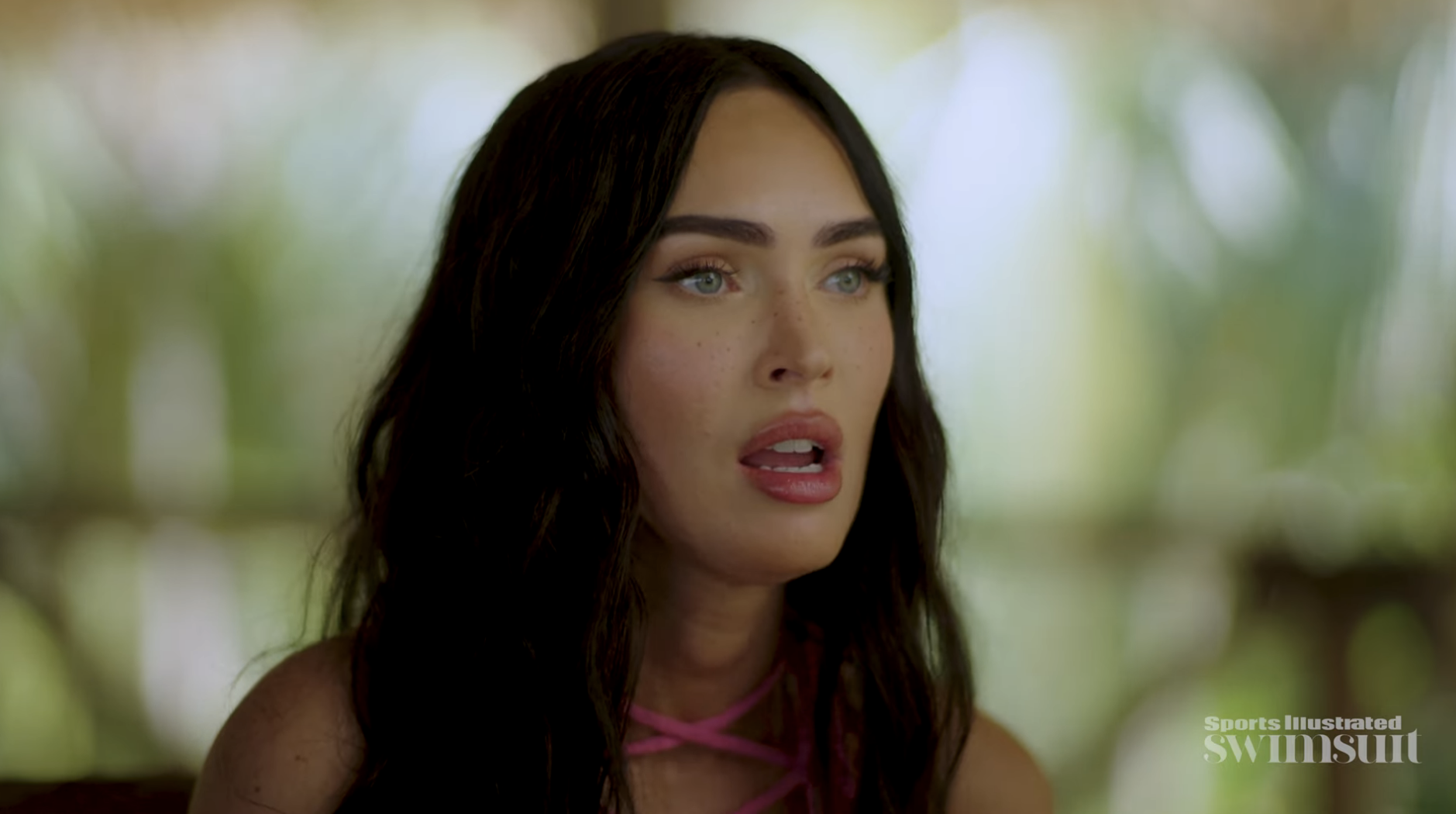 Closeup of Megan Fox