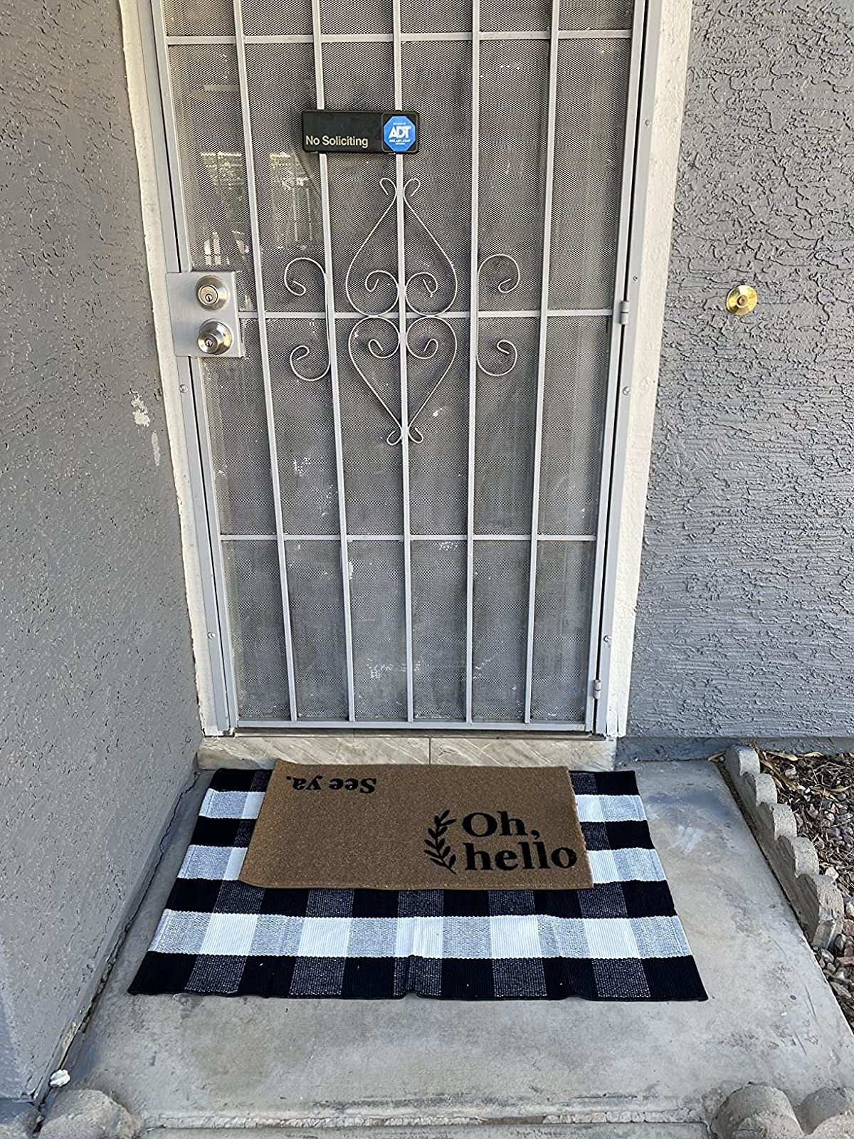 Reviewer&#x27;s photo of the welcome mat
