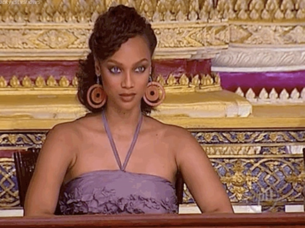 Tyra Banks as a judge on America&#x27;s Next Top Model