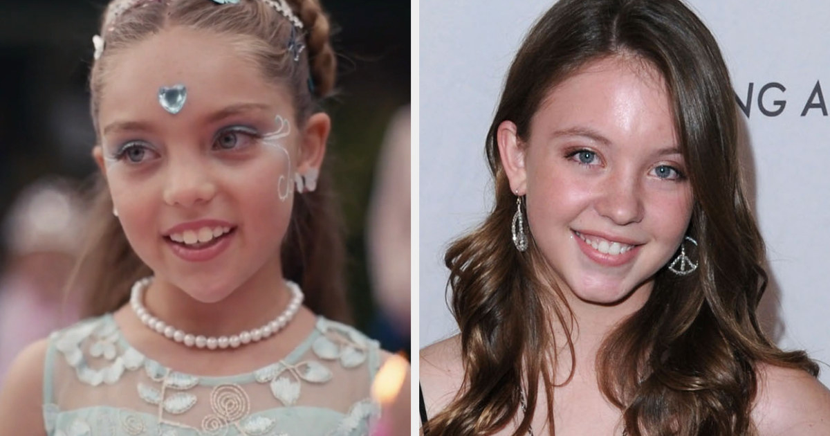 Side-by-side of Kyra Adler and young Sydney Sweeney
