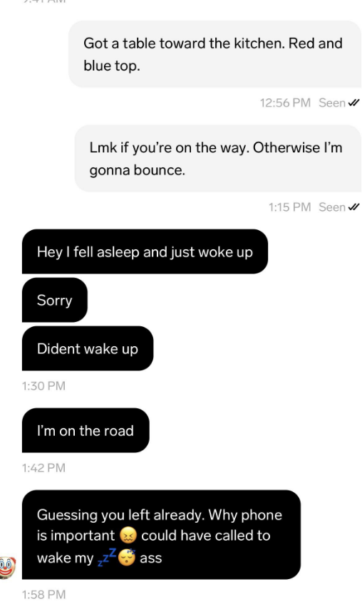 this is phone is important, you could have called to wake my sleeping ass