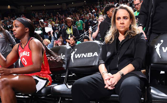 Las Vegas Aces head coach Becky Hammon