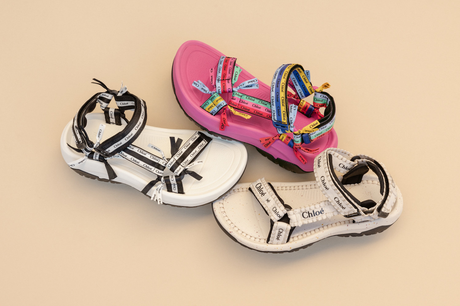 Chloé x Teva Sandals Product Shots