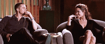 Brad Pitt and Angelina Jolie delight in answering their couples therapist's question about thier sex life in Mr. and Mrs. Smith.