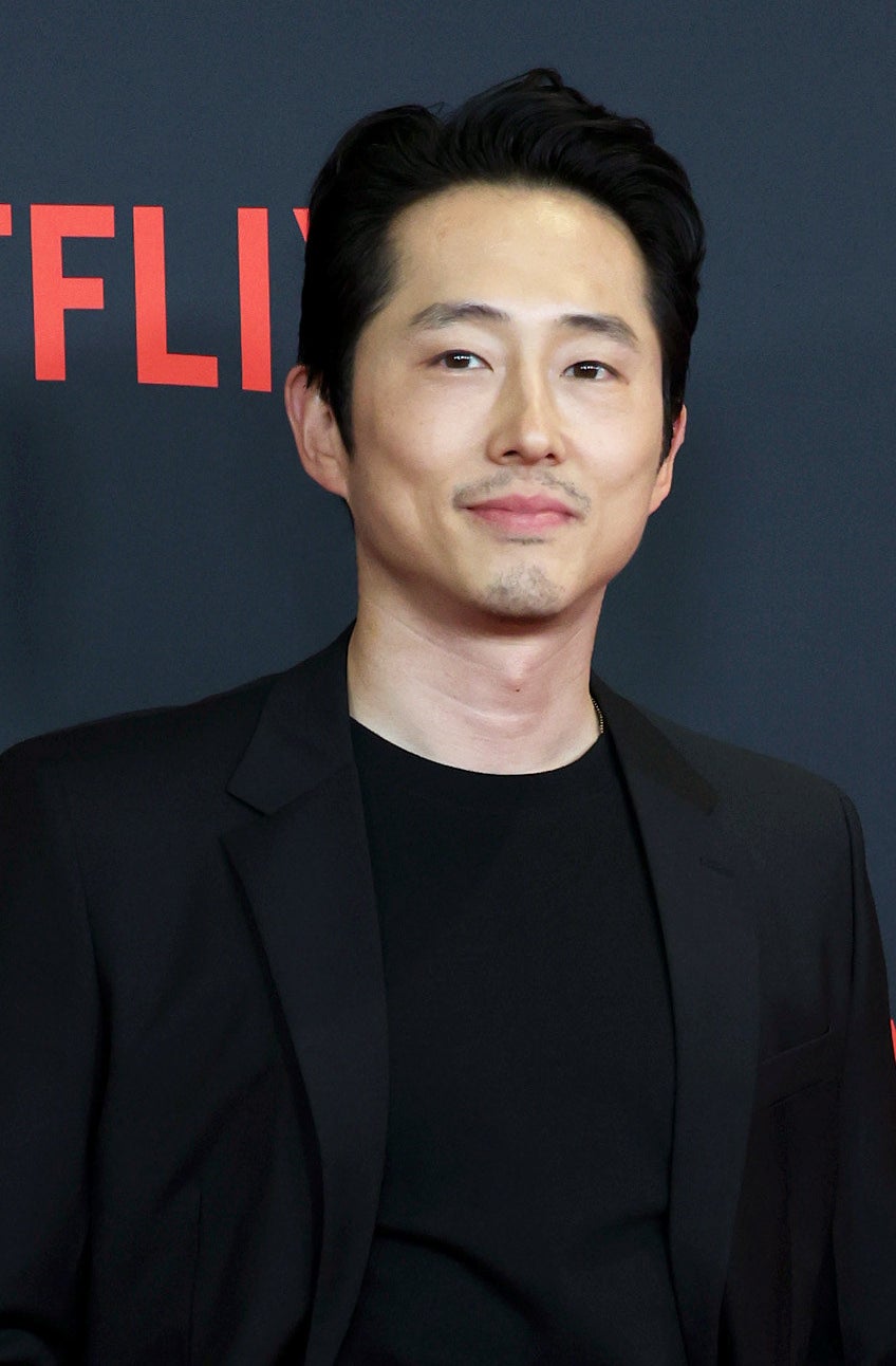 Steven Yeun attends the Los Angeles premiere of Netflix&#x27;s &quot;BEEF&quot; at TUDUM Theater