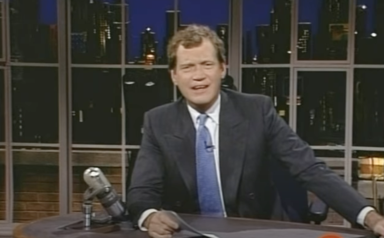 A 1989 clip from &quot;Late Night With David Letterman&quot;
