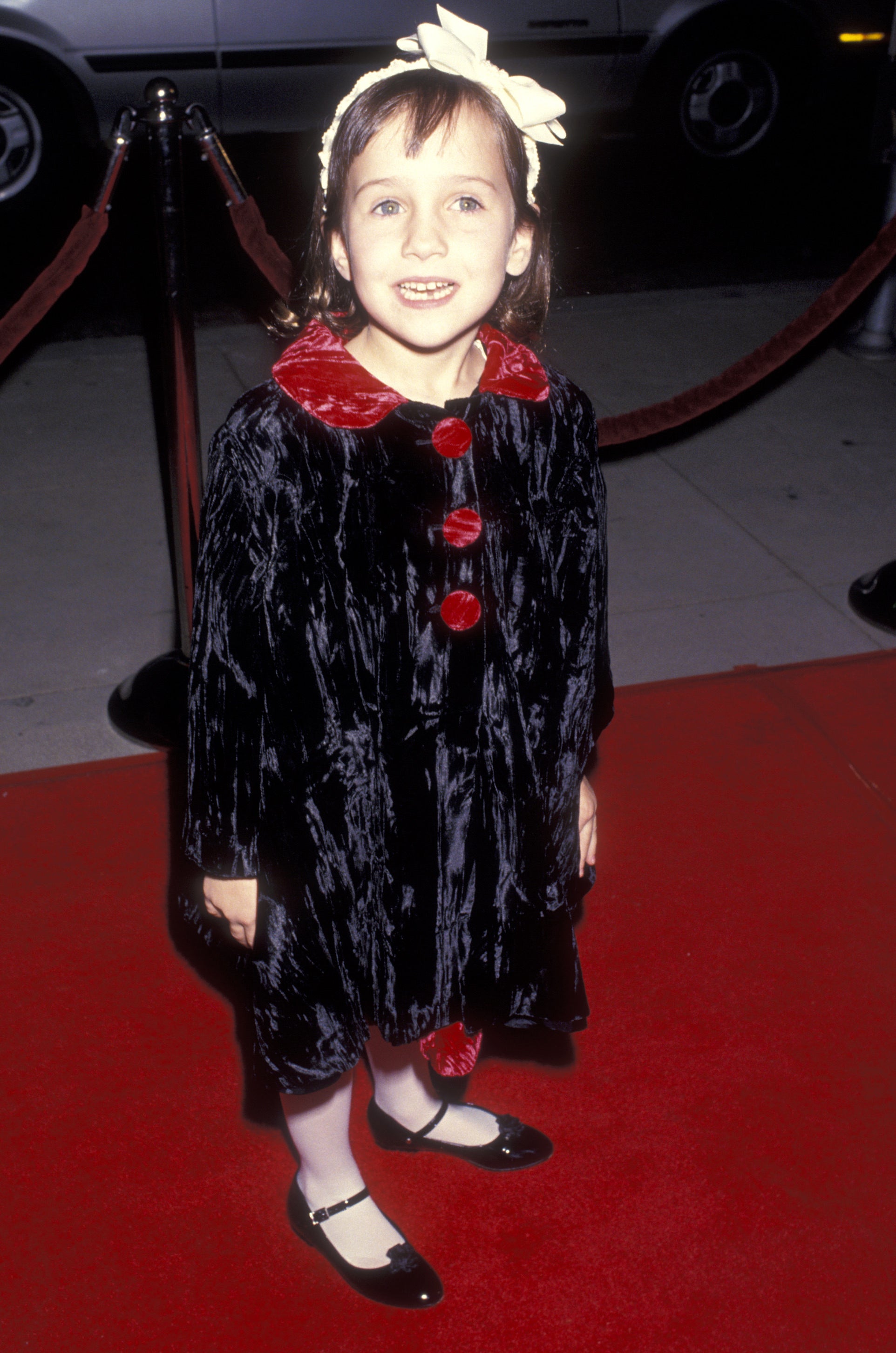 mara as a child on the red carpet