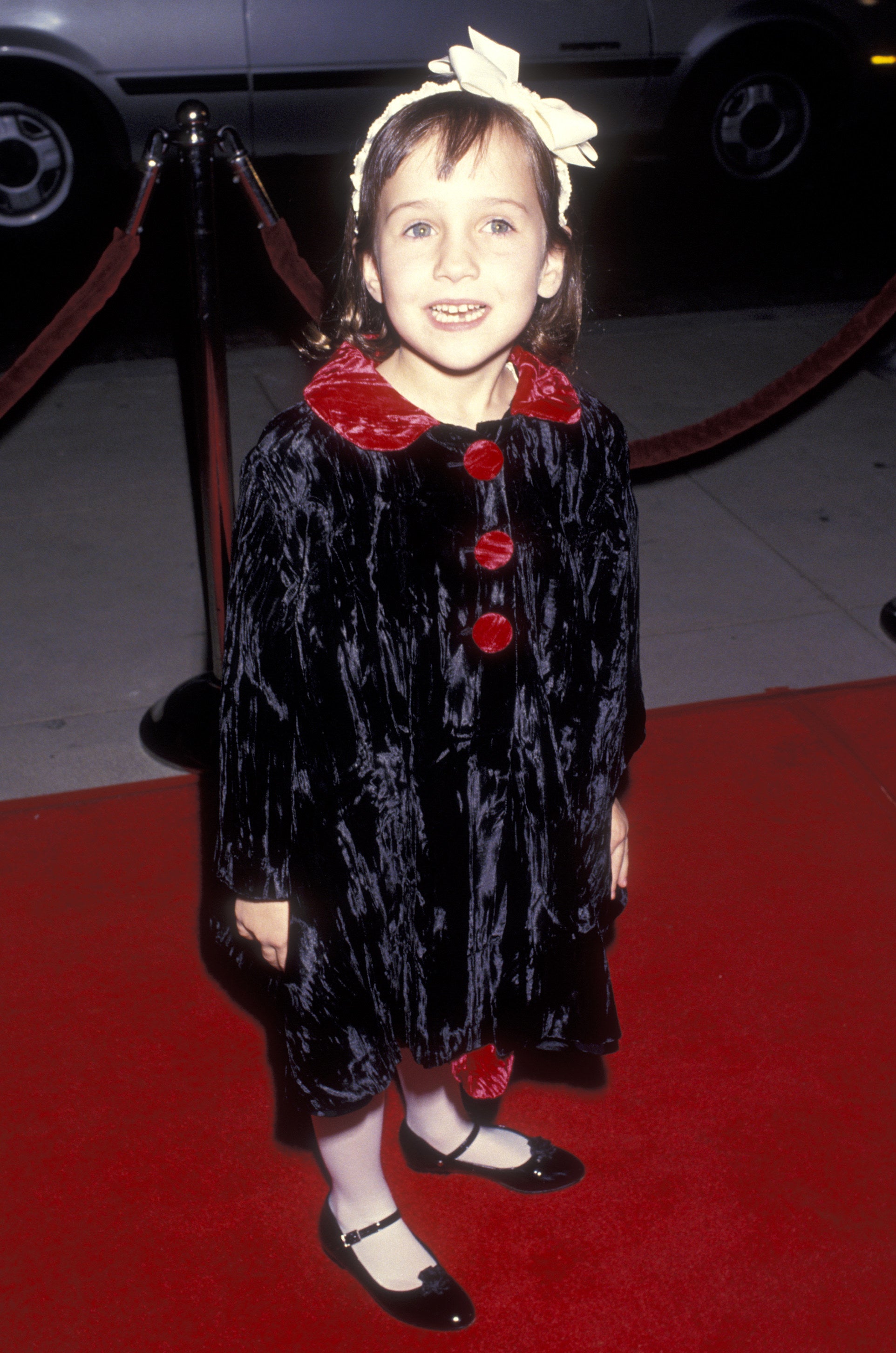 mara as a child on the red carpet