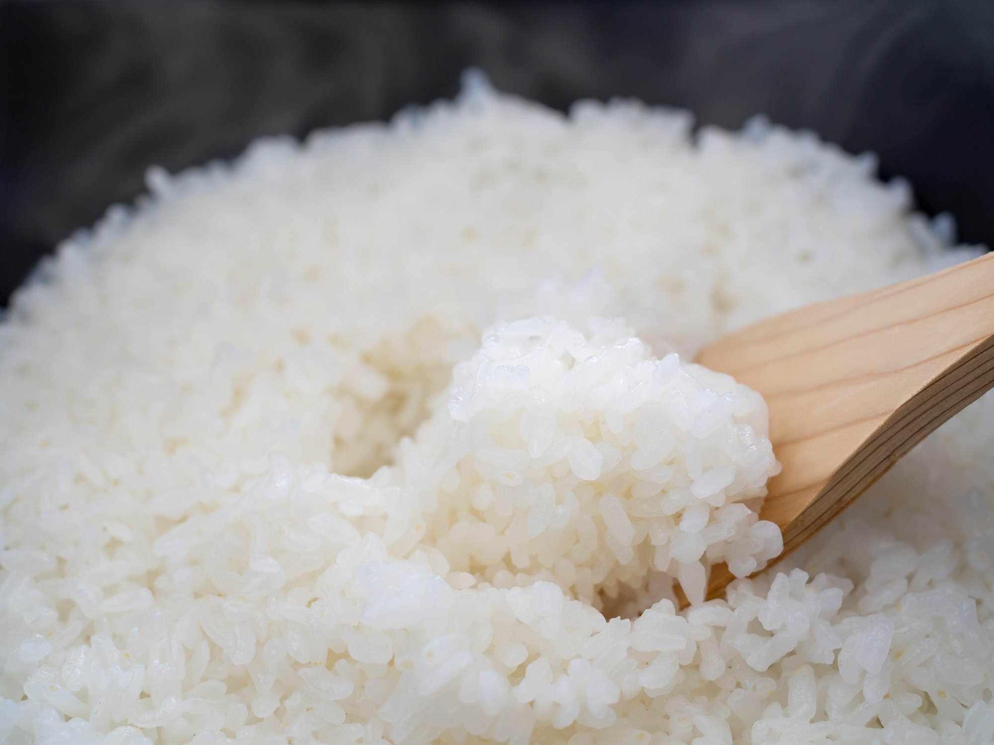 Fluffy white rice.
