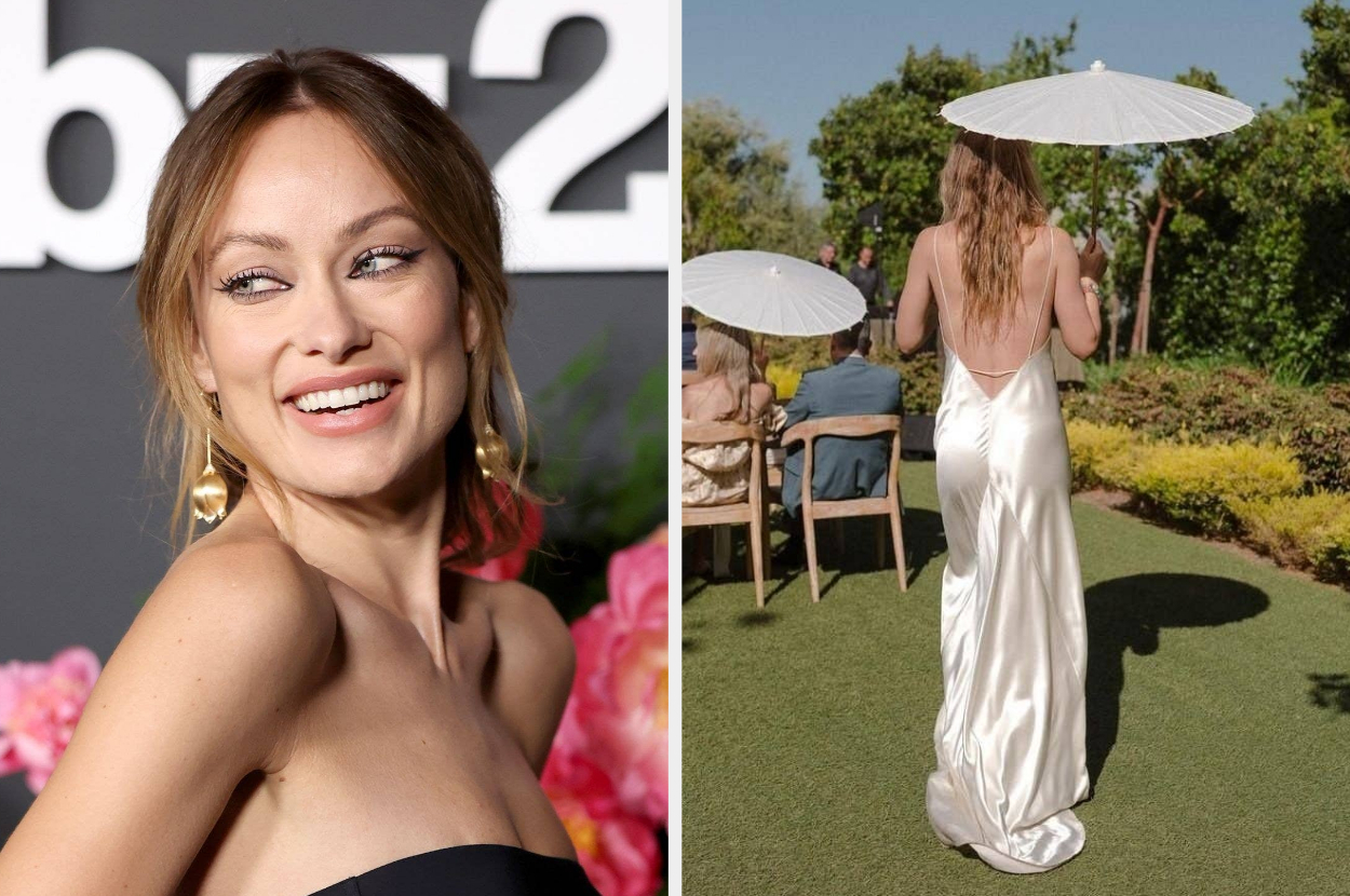 Olivia Wilde Wears Wedding Dress, Plays Bride—Watch the Video!