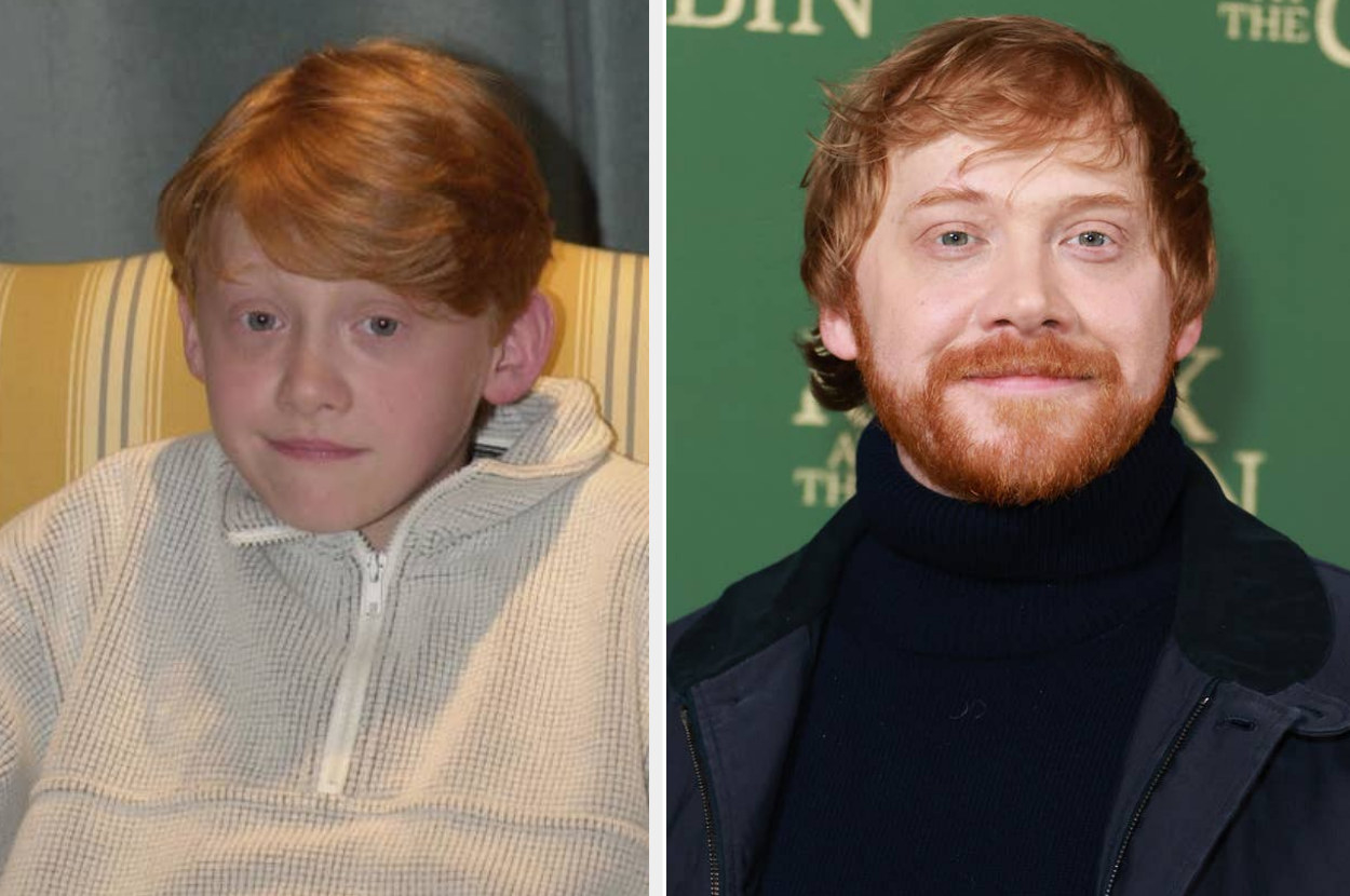 Rupert Grint sits during a &quot;Harry Potter and the Sorcerer&#x27;s Stone&quot; news conference  in London, Rupert Grint arries at the &quot;Knock At The Cabin&quot; premiere on January 25, 2023