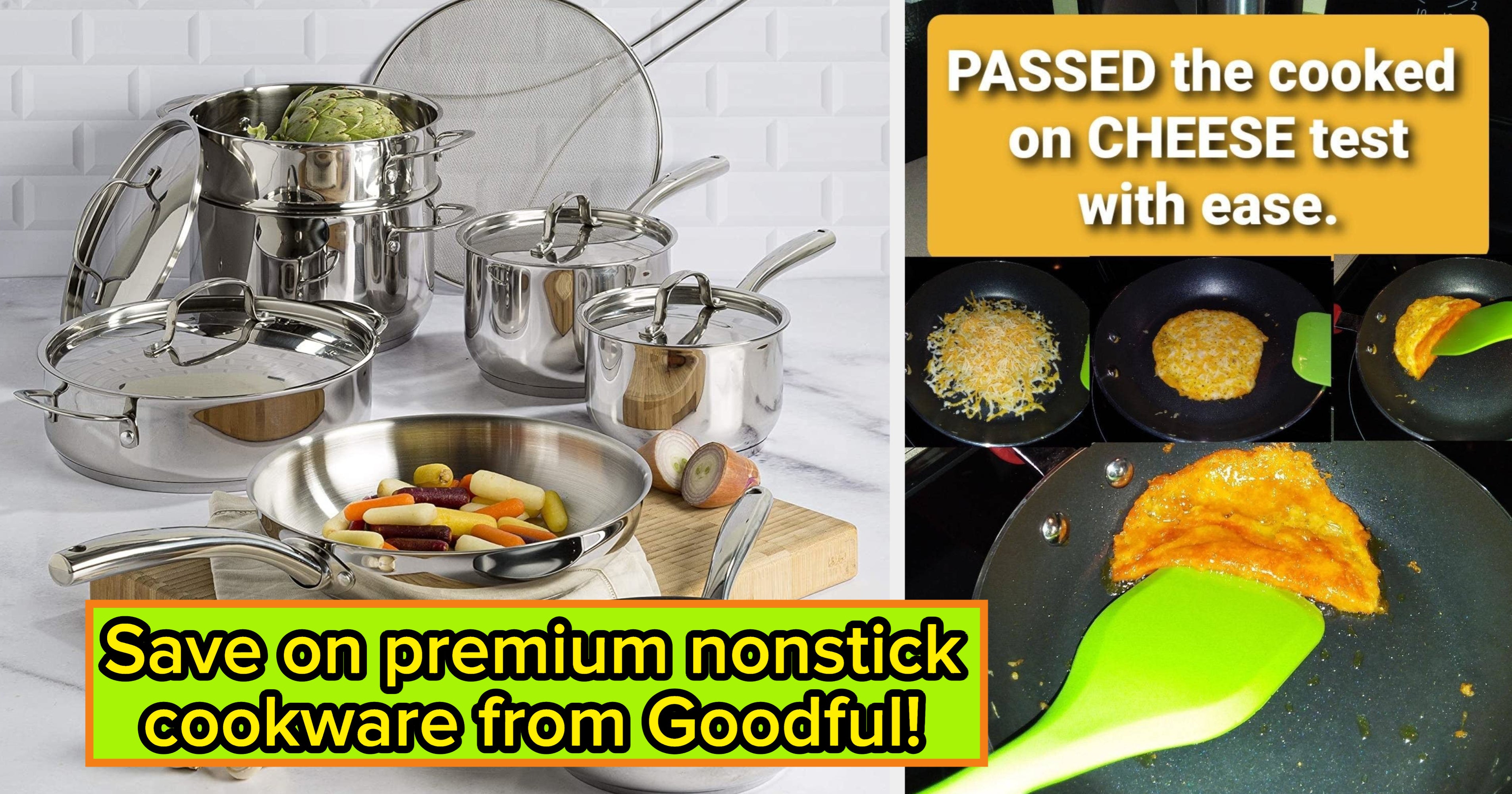Goodful 12 Piece Premium Non Stick Cookware Set