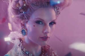 taylor in the "bejeweled" music video