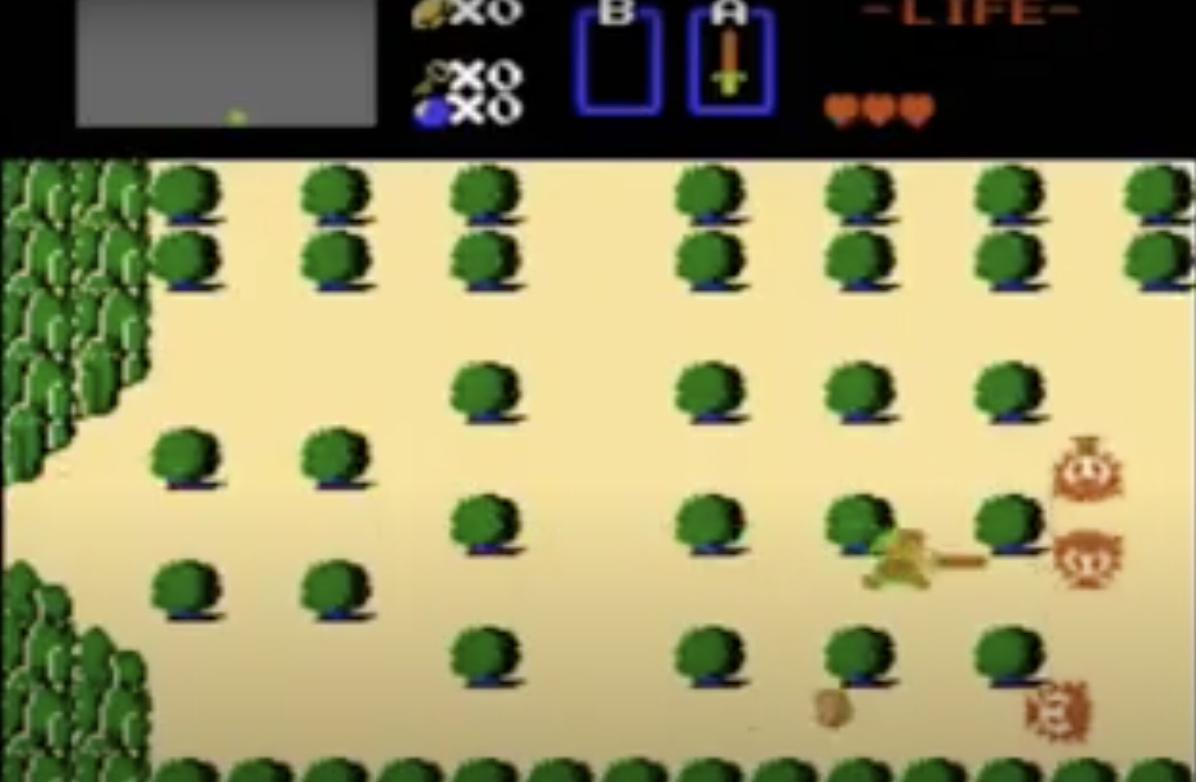 screenshot of The Legend of Zelda