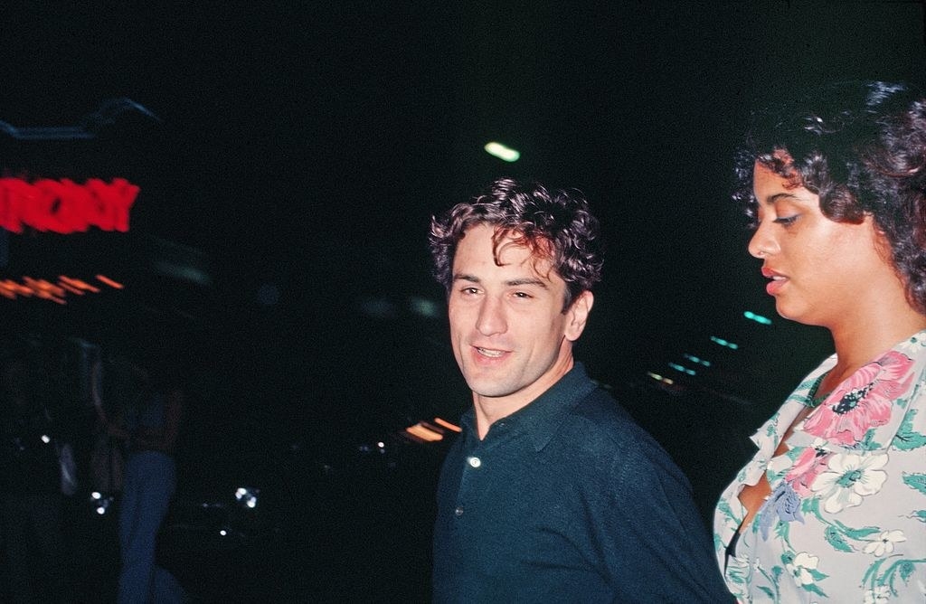 Young Deniro in a very, very handsome paparazzi photo outside the Roxy Theatre