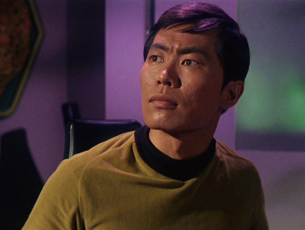 Closeup of young George Takei