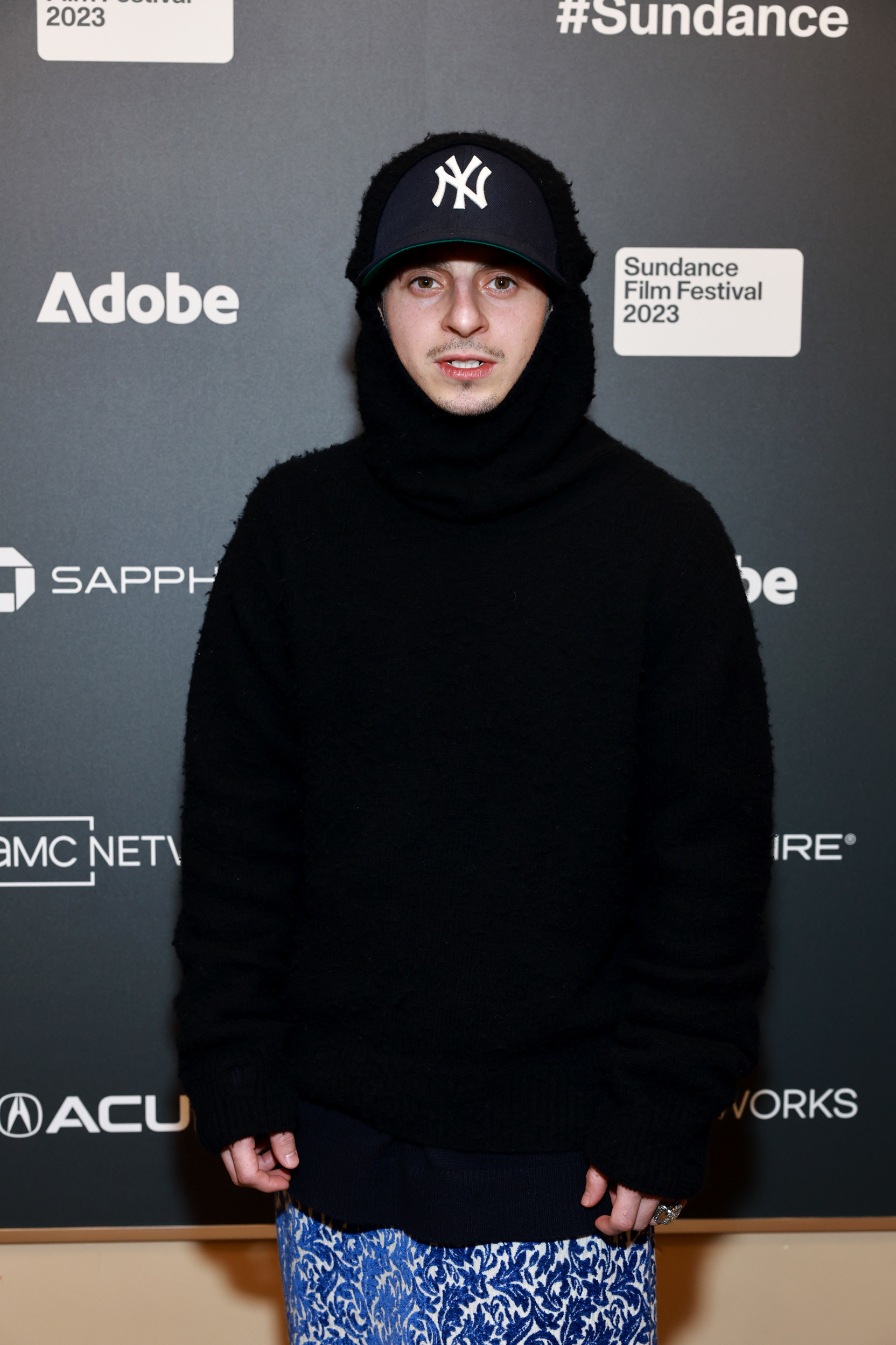 Moises Arias arrives at the &quot;Divinity&quot; premiere at the Sundance Film Festival on January 21, 2023