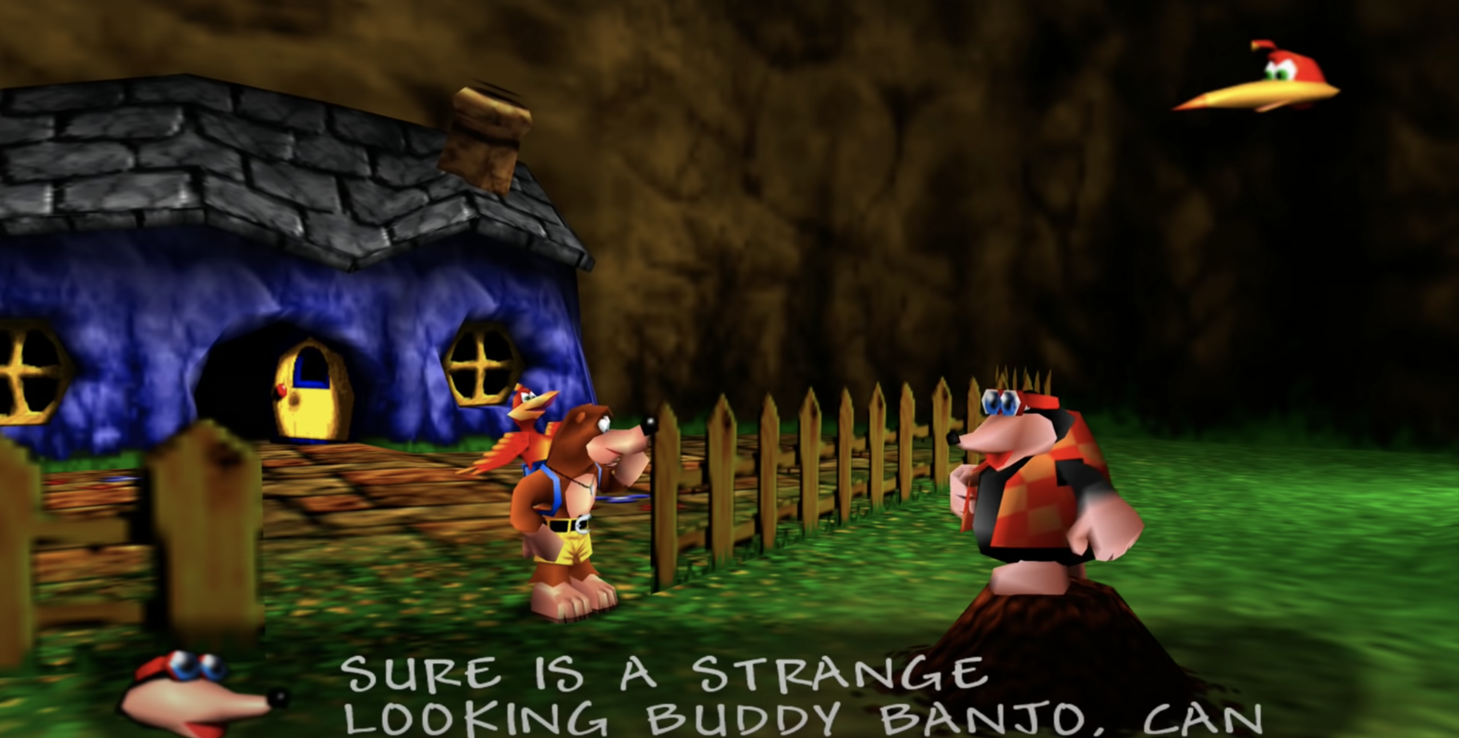 Banjo Kazooie & Tooie have text corruption with txEnhancementMode