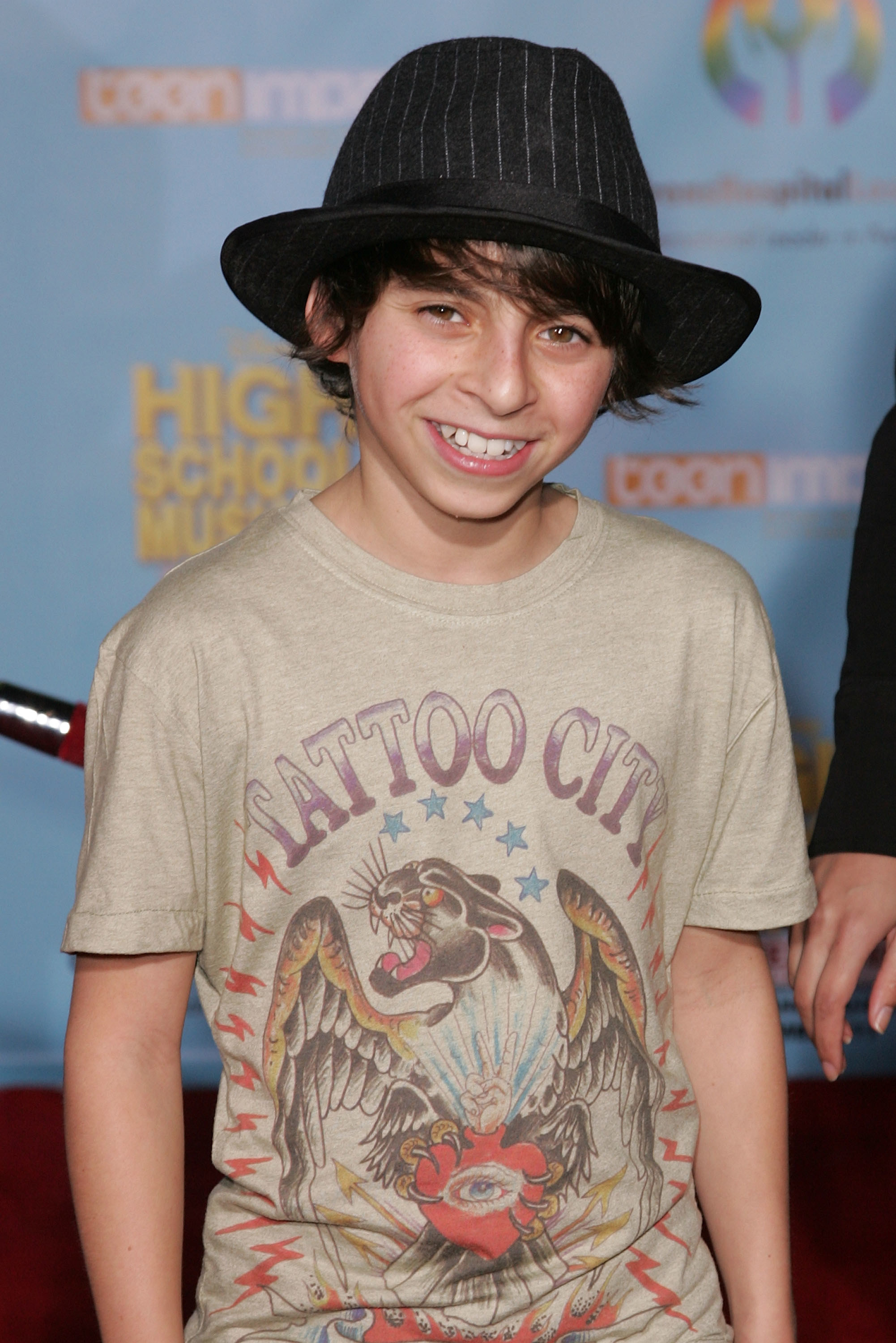 Moises Arias smiles at the &#x27;High School Musical 2&#x27; premiere on November 19, 2007